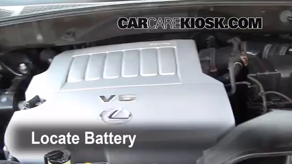 2008 lexus rx 350 battery light on